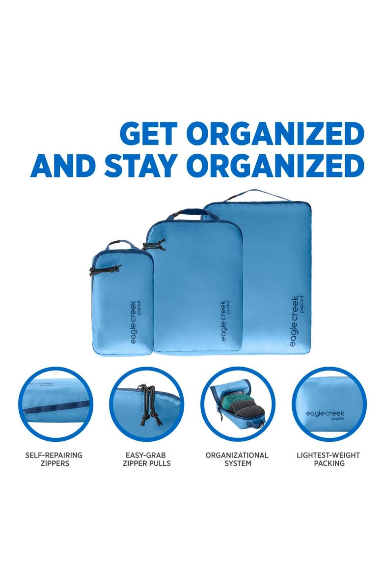Pack-It Isolate Cube Set XS/S/M, Alternate, color, Blue Dawn