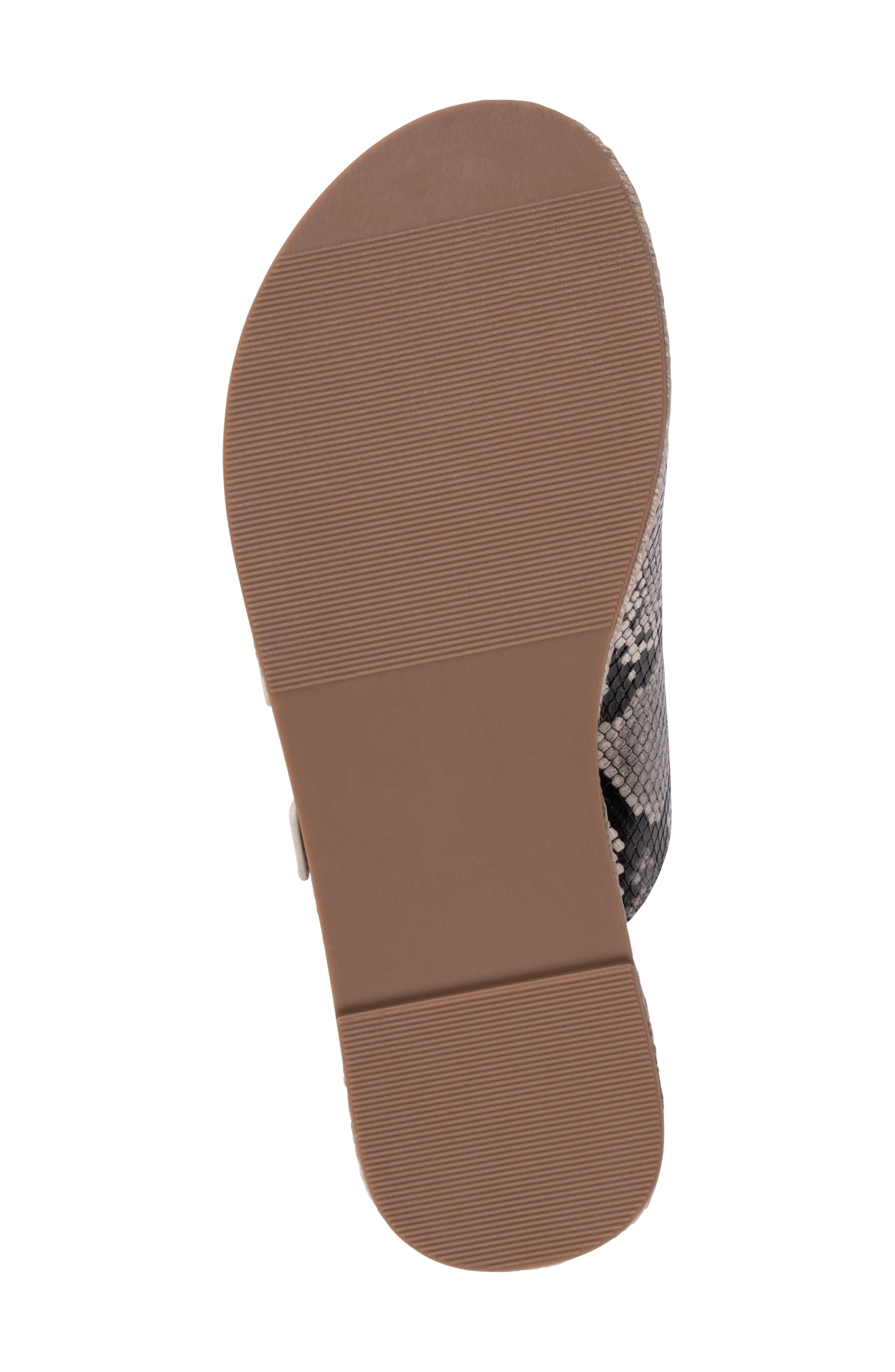 GOOD CHOICE NEW YORK Fabulist Buckle Espadrille Platform Wedge Sandal, Alternate, color, Natural Snake