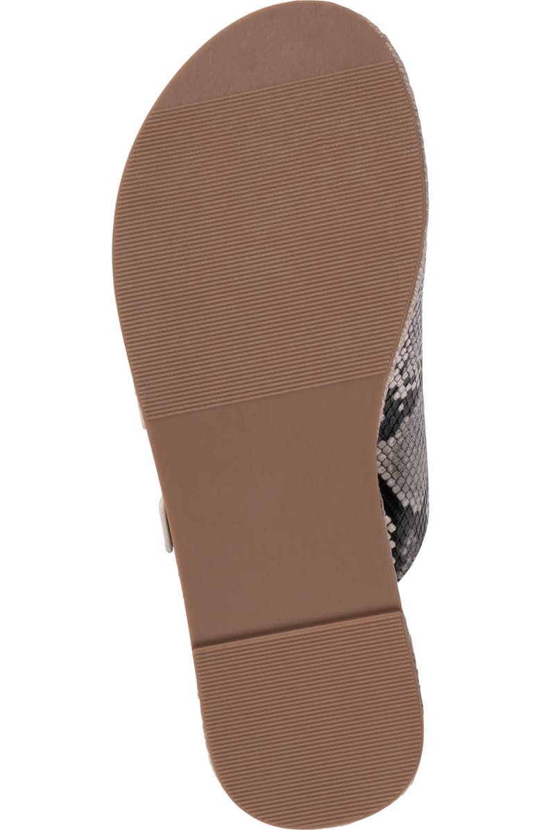 GOOD CHOICE NEW YORK Fabulist Buckle Espadrille Platform Wedge Sandal, Alternate, color, Natural Snake