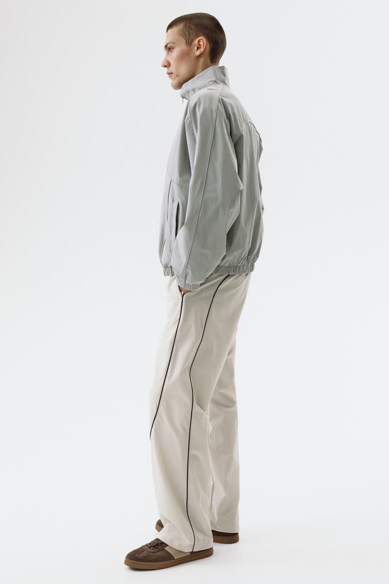 Relaxed Fit Track Pants, Alternate, color, Light beige