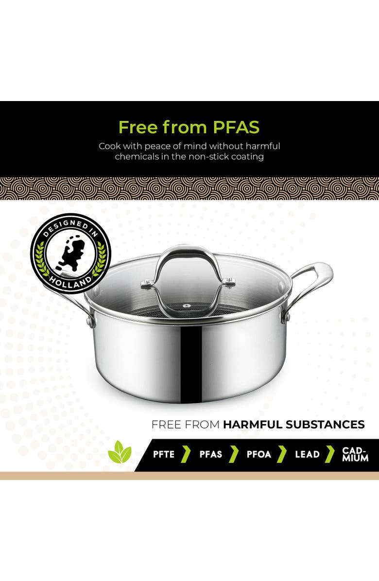 Be Living Circlad Series - 8.5" Casserole with Lid, Alternate, color, No Colour