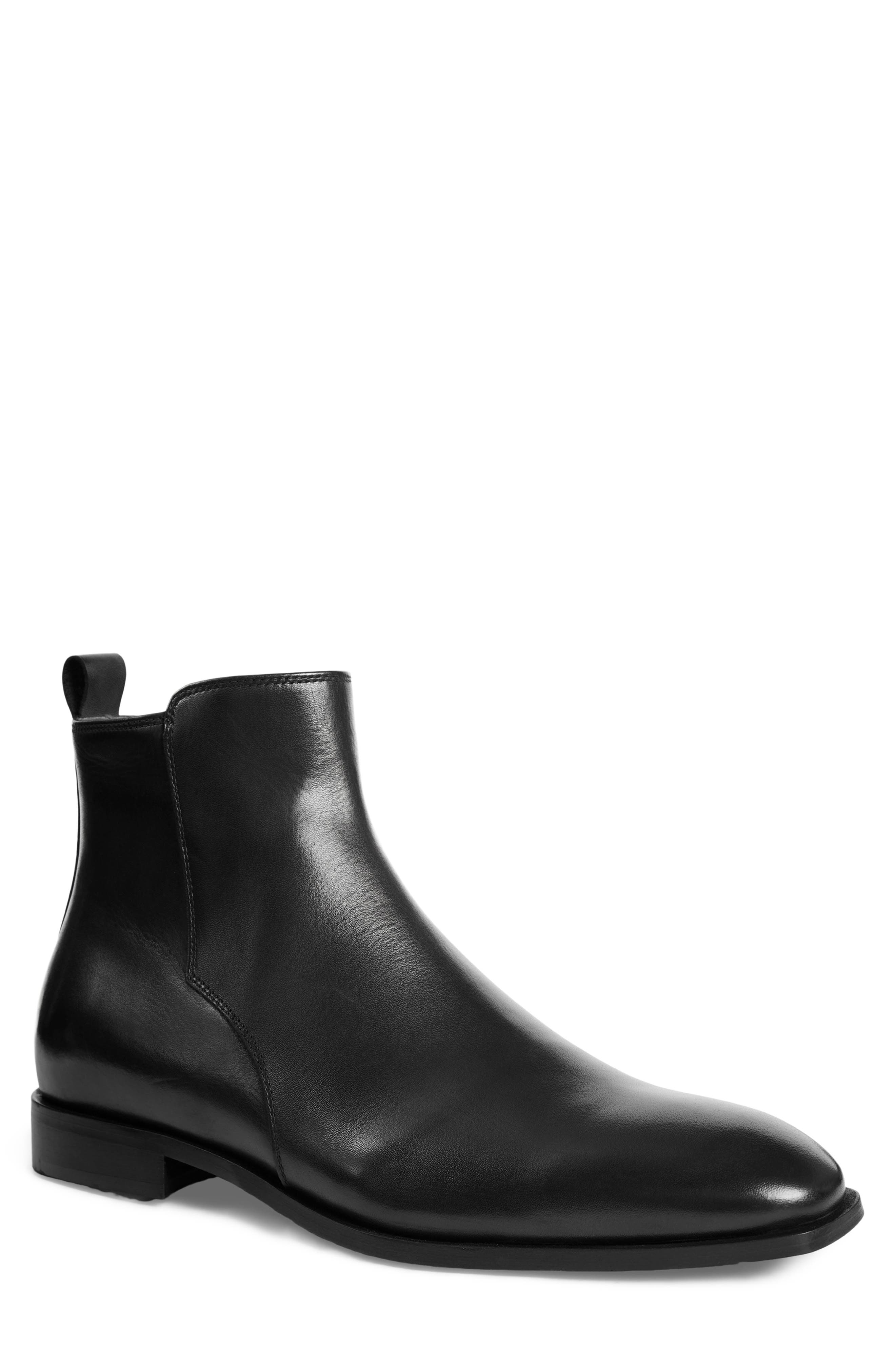 Marce Leather Boot, Main, color, BLACK LEATHER