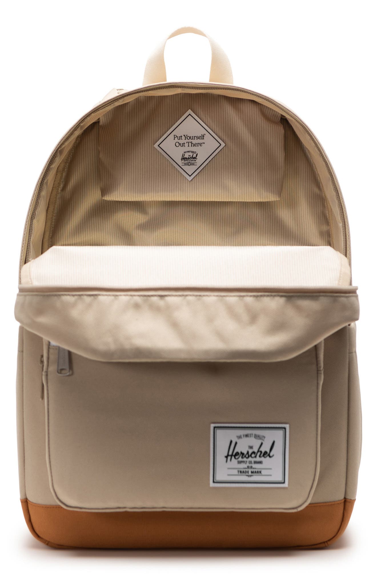 Herschel Supply Co. Pop Quiz Recycled Polyester Backpack, Alternate, color, Eucalyptus/Whitecap Gray