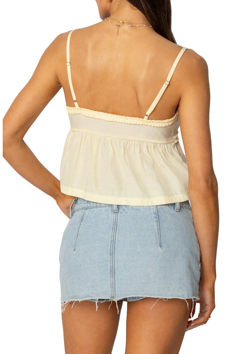 Loula Tie Front Camisole, Alternate, color, YELLOW