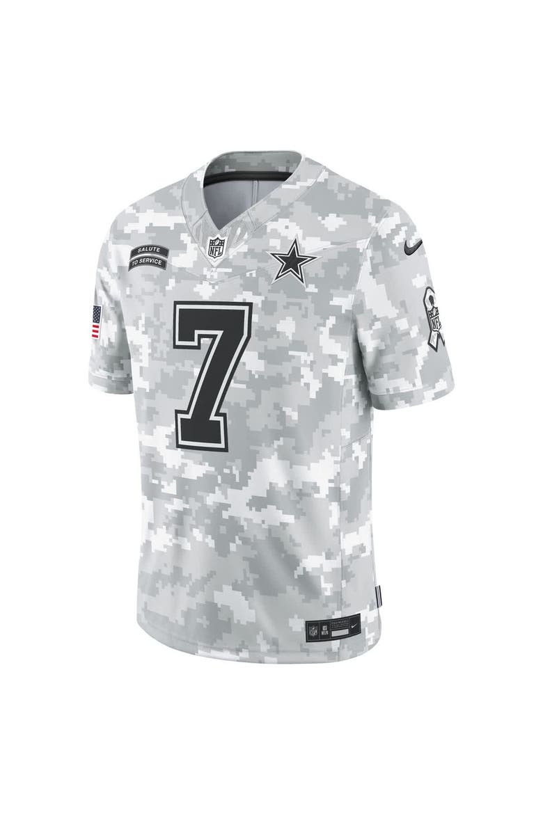 Men's Nike Trevon Diggs Arctic Camo Dallas Cowboys 2024 Salute to Service Limited Jersey, Alternate, color, Arctic Camo