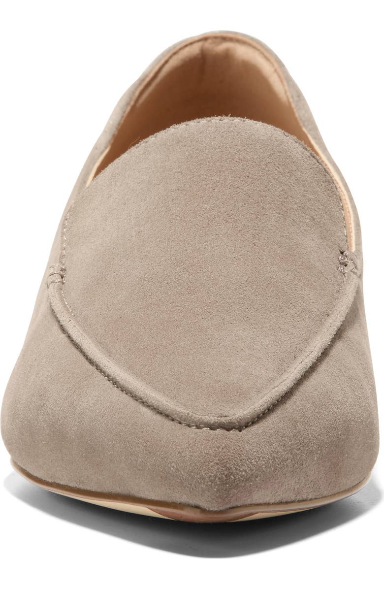 Cole Haan Valentina Pointed Toe Loafer, Alternate, color, Irish Cream Suede