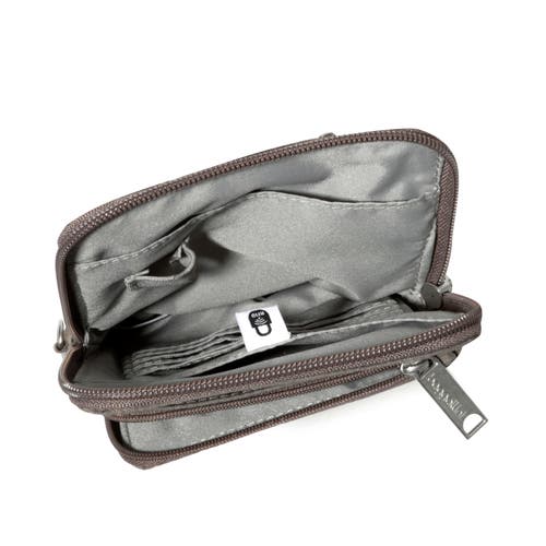 Baggallini Securtex Anti-theft Activity Small Crossbody Bag In Brown