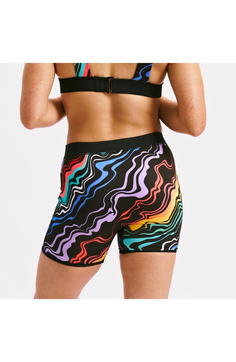 TomboyX 4.5-Inch Reversible Swim Shorts, Alternate, color, Making Waves