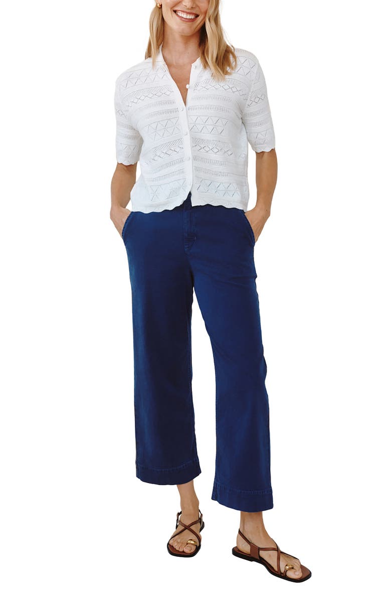 Bella Dahl Stitch Short Sleeve Shirt, Alternate, color, Ecru Ivory