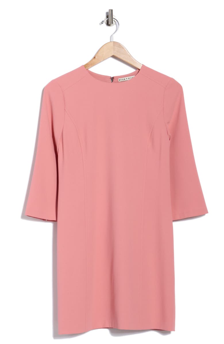 Alice + Olivia Gem Shift Dress, Alternate, color, Rose