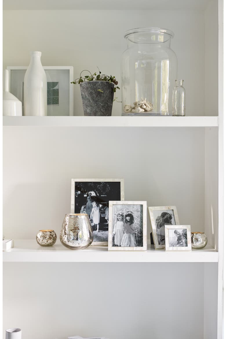 Mother-of-Pearl Picture Frame, Alternate, color, WHITE
