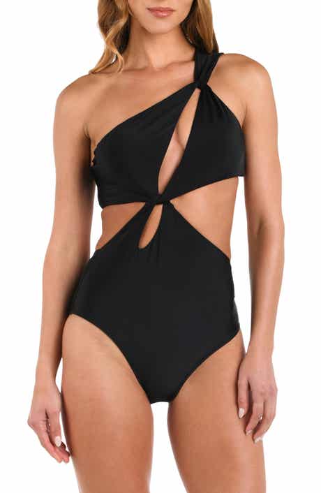 L'AGENCE Camilla Cutout One-Shoulder One-Piece Swimsuit