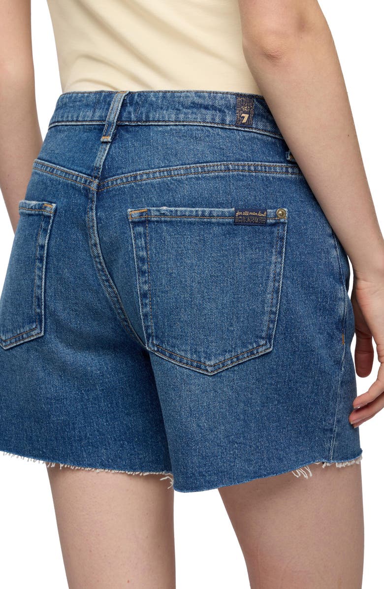 7 For All Mankind Monroe Long Denim Shorts, Alternate, color, 