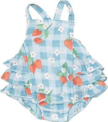 Angel Dear Lobster Muslin Ruffle Sunsuit