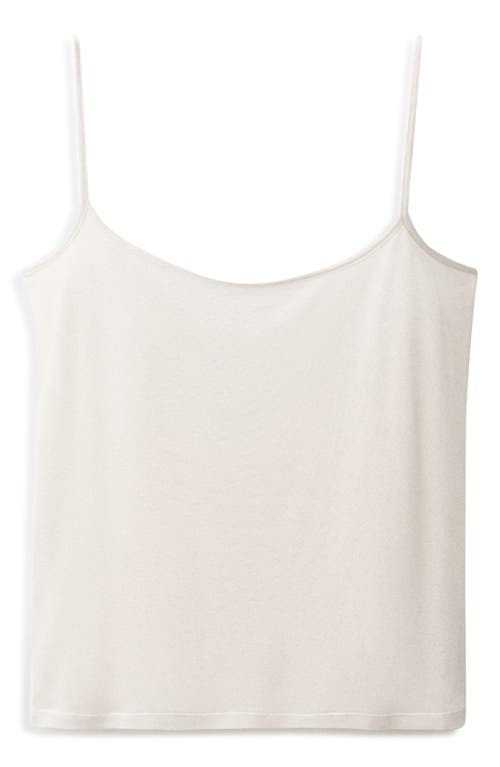 Mango Silk Camisole In White