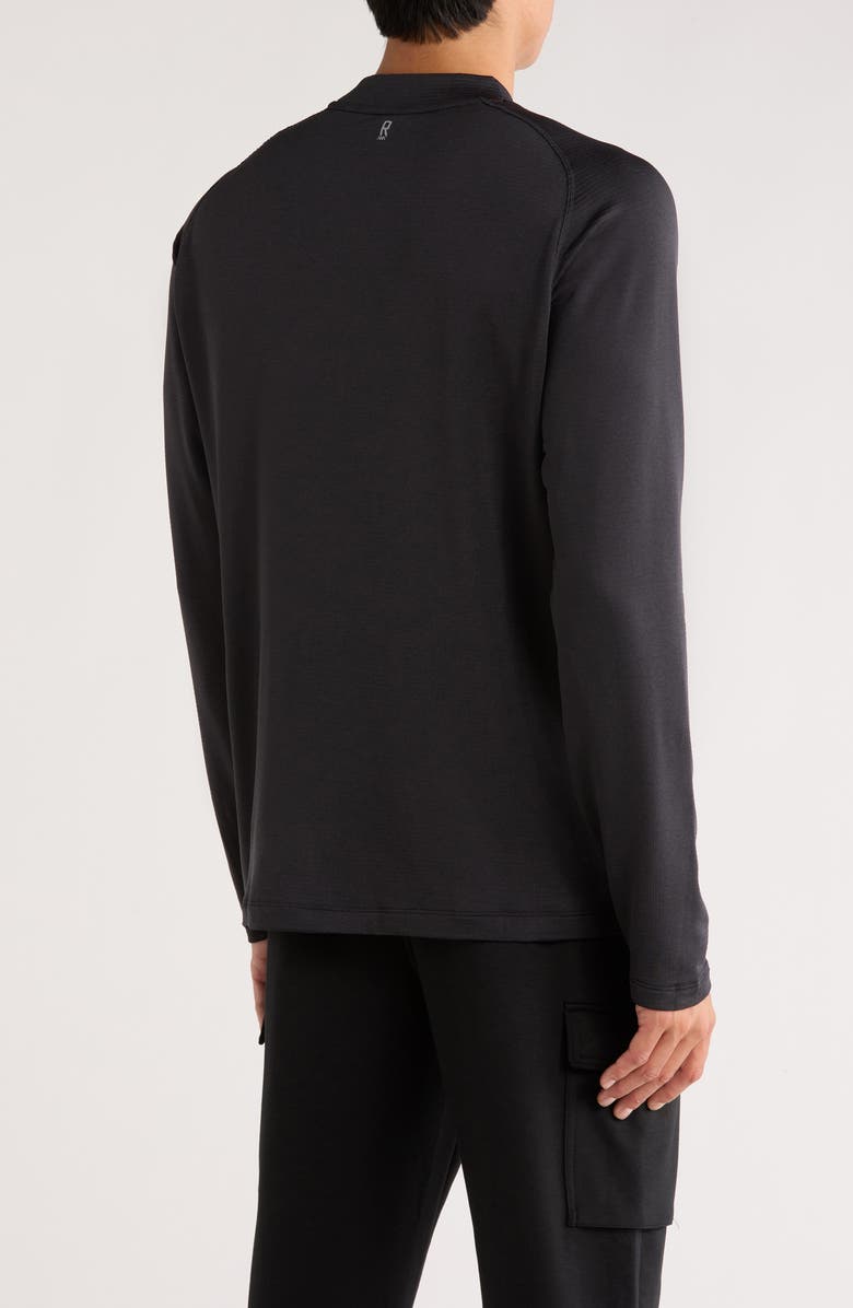 Rhone Extra Mile Fleece Pullover, Alternate, color, Black