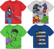 Marvel Spidey and His Amazing Friends 4-Pack T-Shirts