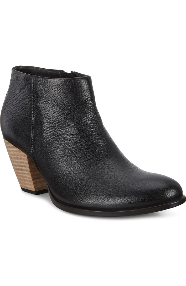 ECCO Shape 55 Water Repellent Western Bootie, Main, color,