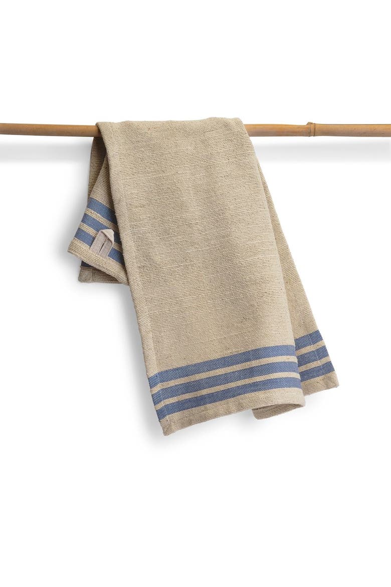 Handwoven Kora Cotton Kitchen Towels, Alternate, color, Blue