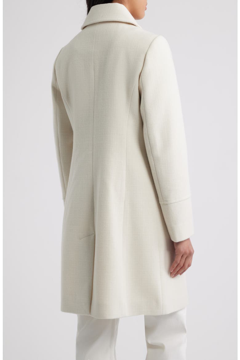 Textured Flap Pocket Coat, Alternate, color, IVORY