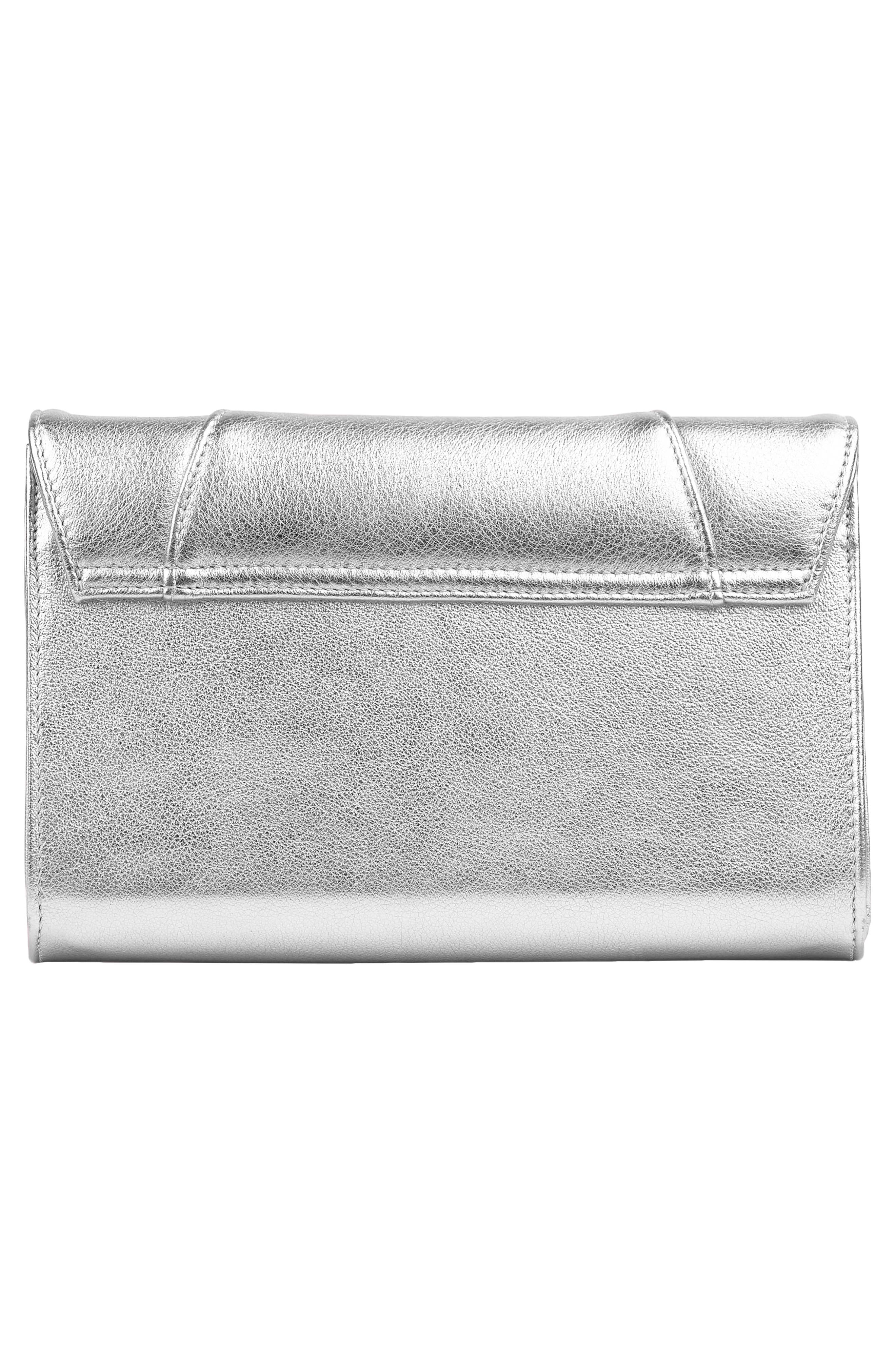 LISELLE KISS Allie Metallic Leather Crossbody Bag, Alternate, color, 