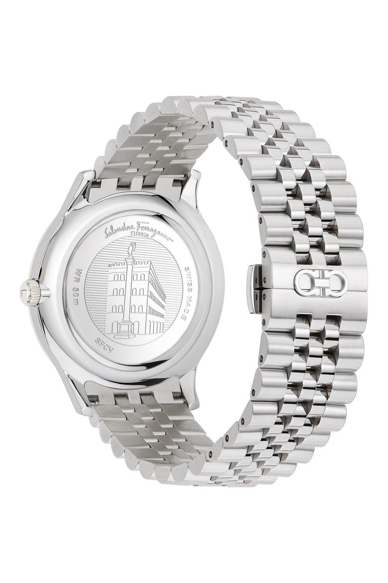 Salvatore Ferragamo Duo Bracelet Watch, 40mm, Alternate, color, SILVER