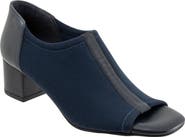 Trotters Lennon Peep Toe Block Heel Pump