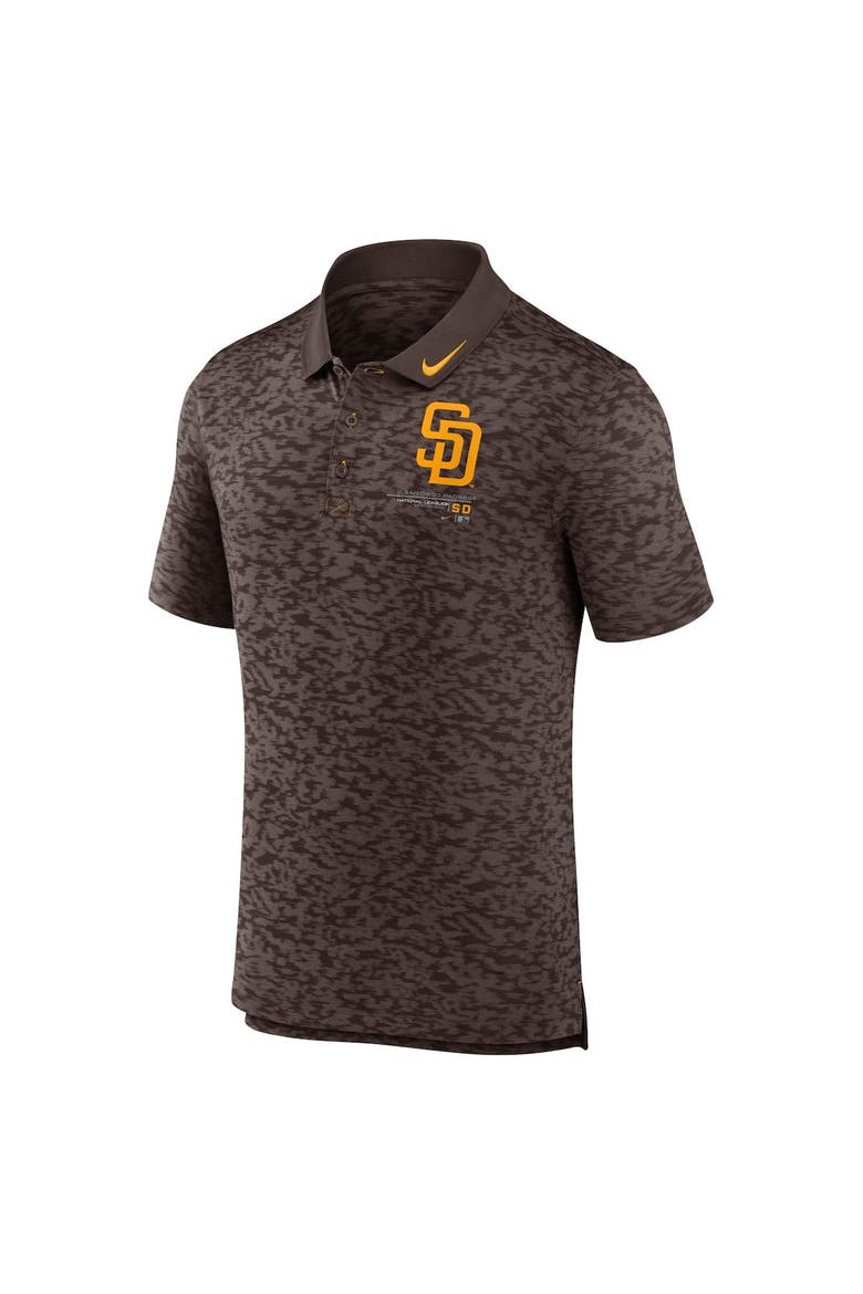 Men's Nike Brown San Diego Padres Next Level Performance Polo, Alternate, color, Charcoal