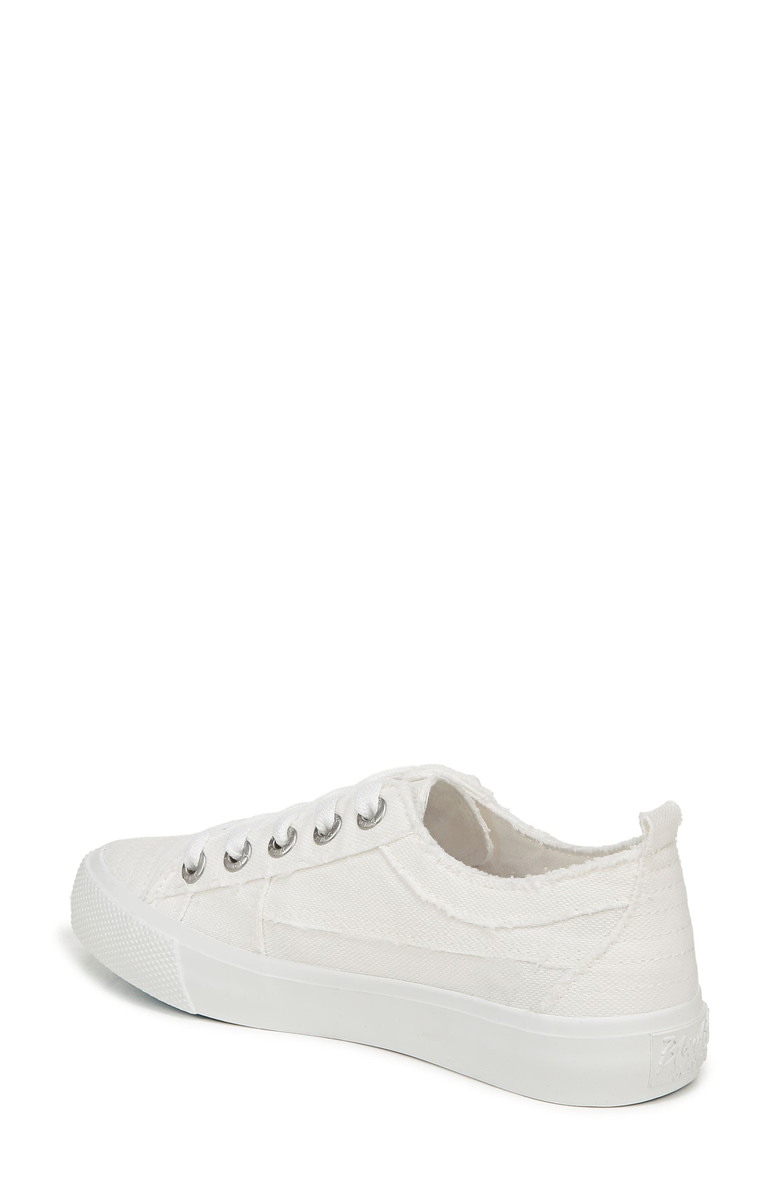 Blowfish Malibu Vivid Floral Embroidered Sneaker, Alternate, color, White Canvas