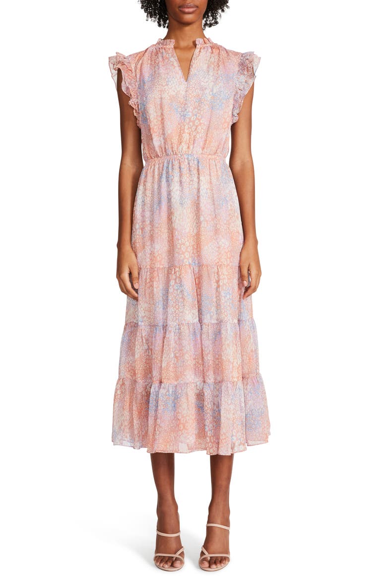 BB Dakota by Steve Madden Bae Next Door Midi Dress, Main, color, MULTI