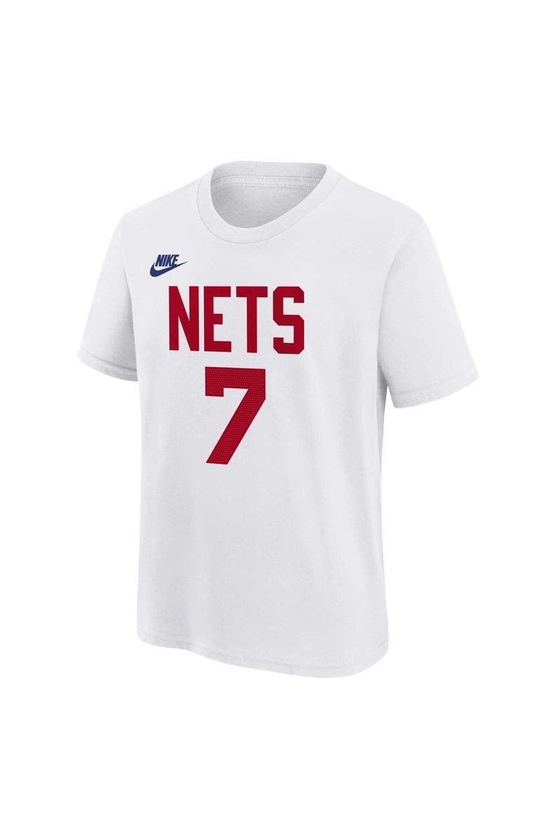 Nike Youth Nike Kevin Durant White Brooklyn Nets 2022/23 Classic Edition Name & Number T-Shirt, Alternate, color, 