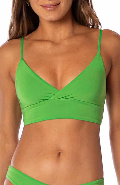 Maaji Emerald Brocade Crisscross Bikini Top