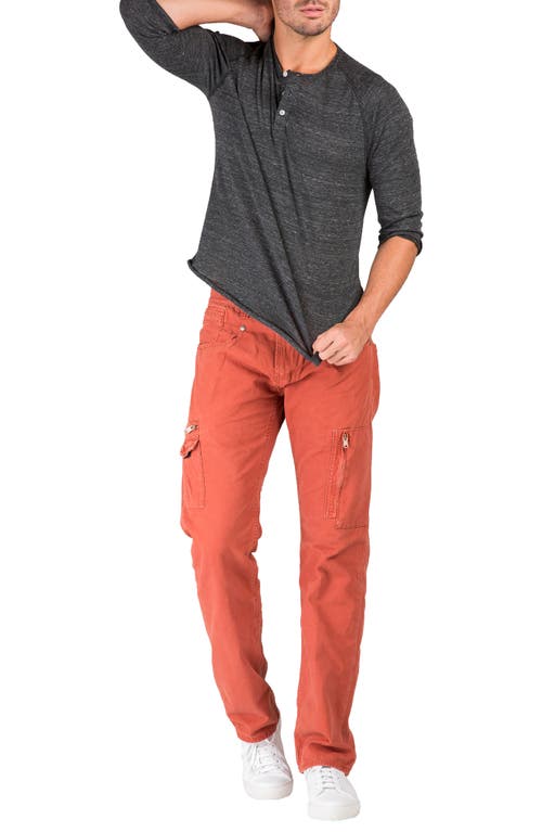Level 7 Cargo Jeans In Orange