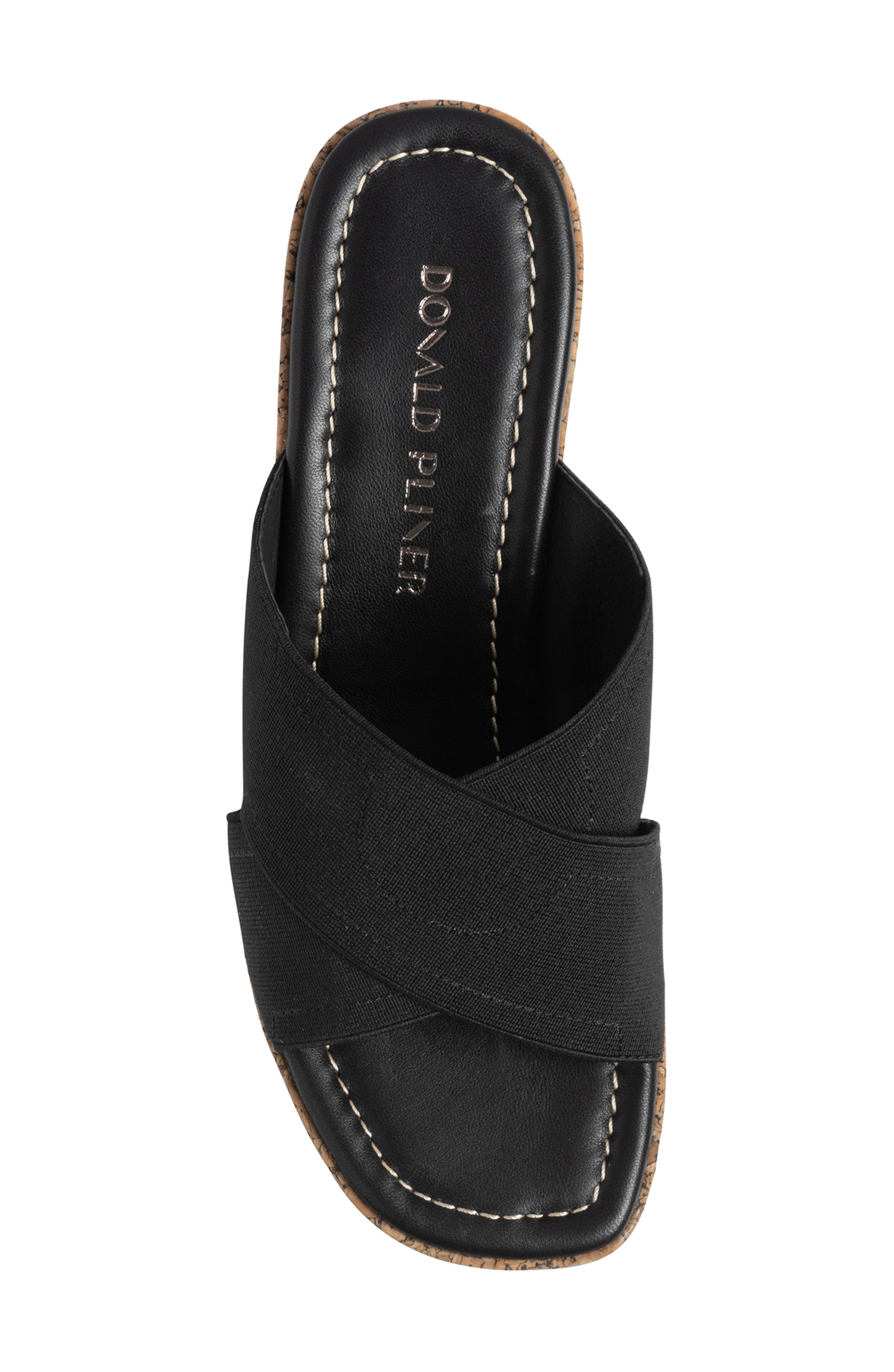 Platform Wedge Sandal, Alternate, color, BLACK