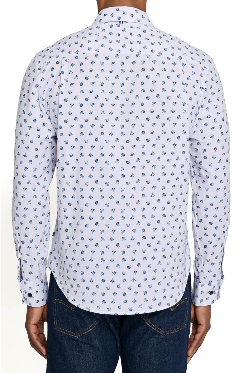 Brooklyn Brigade Whyte Spring Long Sleeve Performance Shirt, Alternate, color, White/Blue