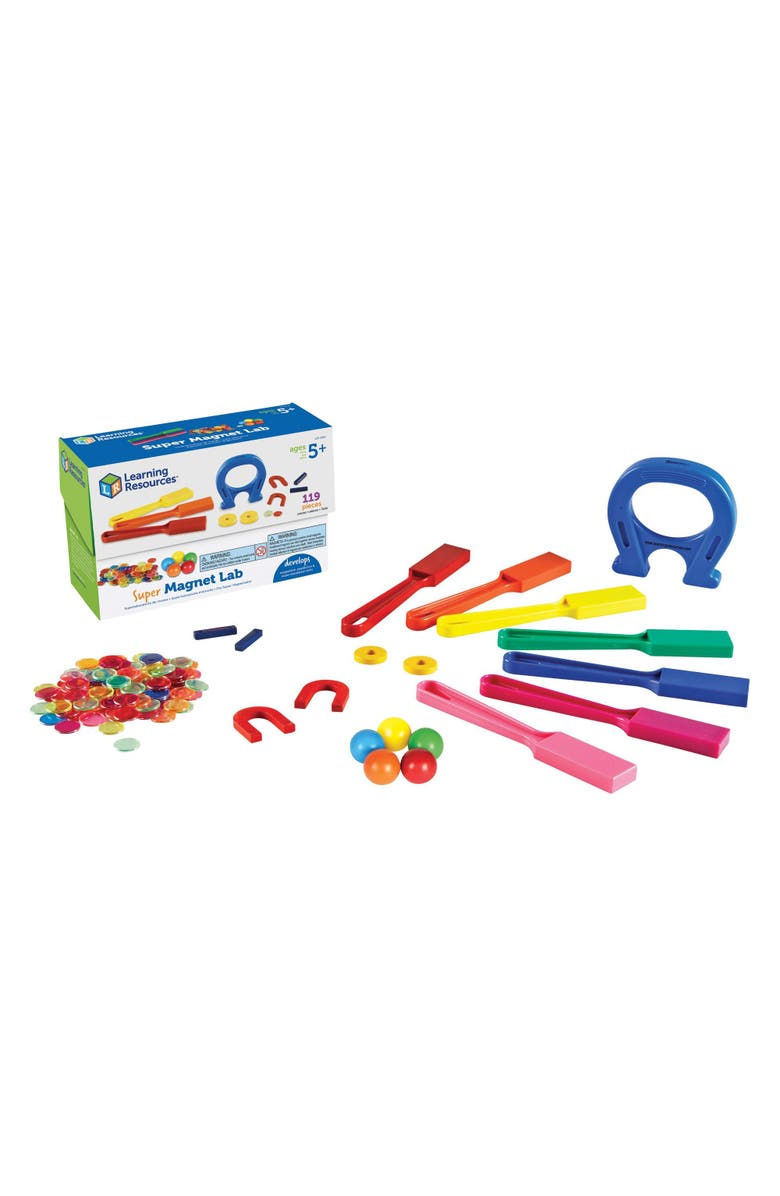 Learning Resources Super Magnet Lab - 119 Pieces, Alternate, color, Multicolored