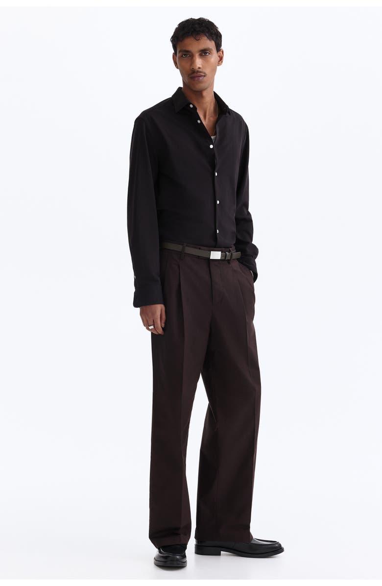 H&M Loose-fit tailored pants, Main, color, Brown
