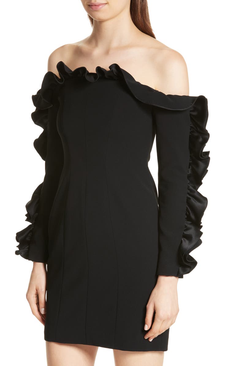 Cinq à Sept Rosemarie Ruffle Off the Shoulder Dress, Alternate, color,
