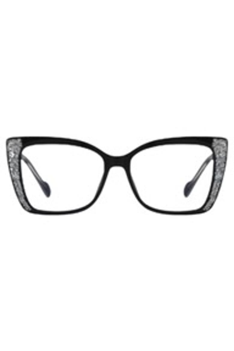 Sparkle Queen Eyeglasses, Main, color, Black