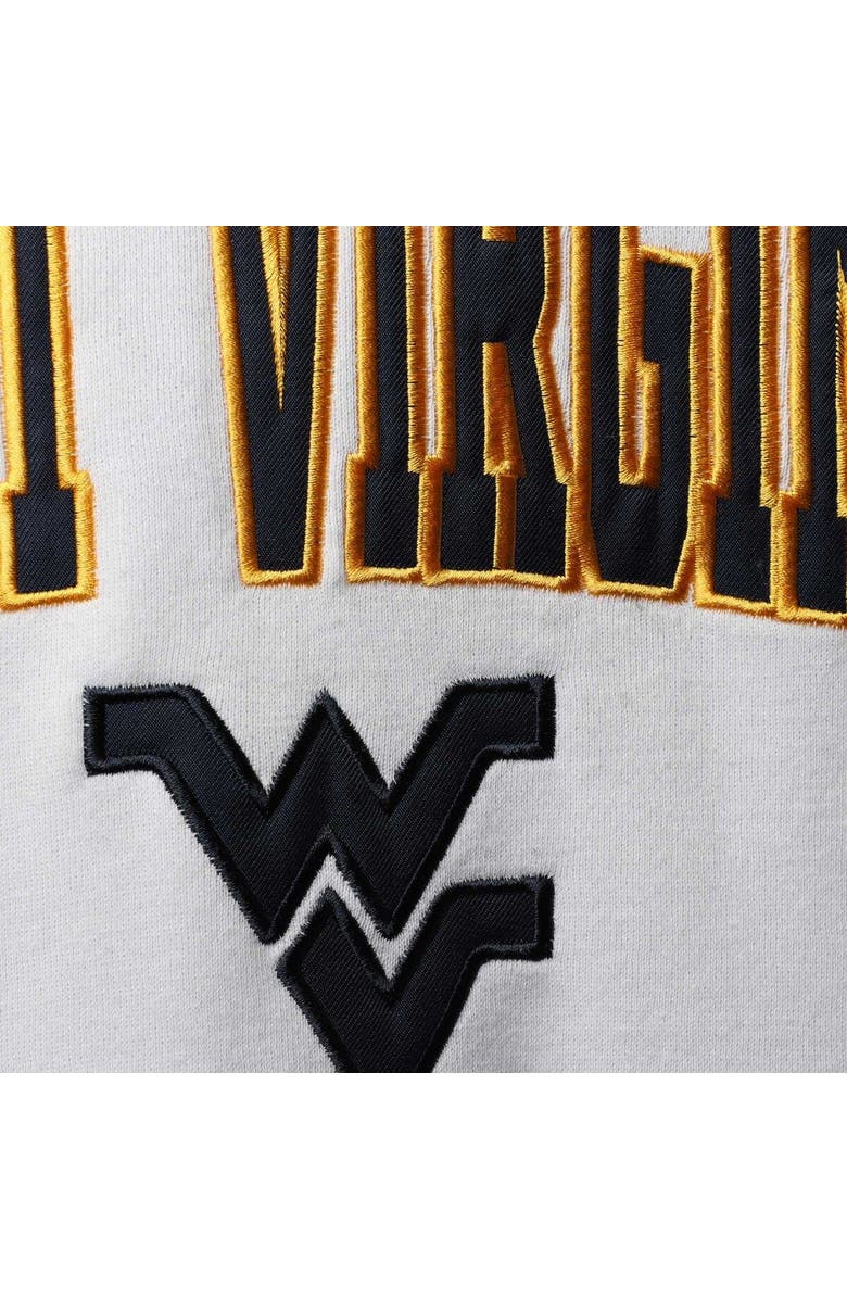 COLOSSEUM Men's Colosseum White West Virginia Mountaineers Arch & Logo 3.0 Pullover Hoodie, Alternate, color, White