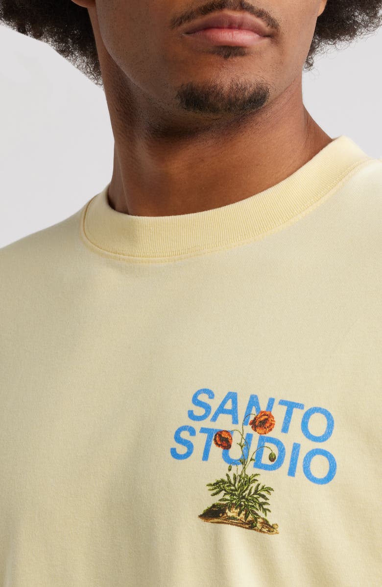SANTO STUDIO Rooted in Love Cotton Graphic T-Shirt, Alternate, color, Sand
