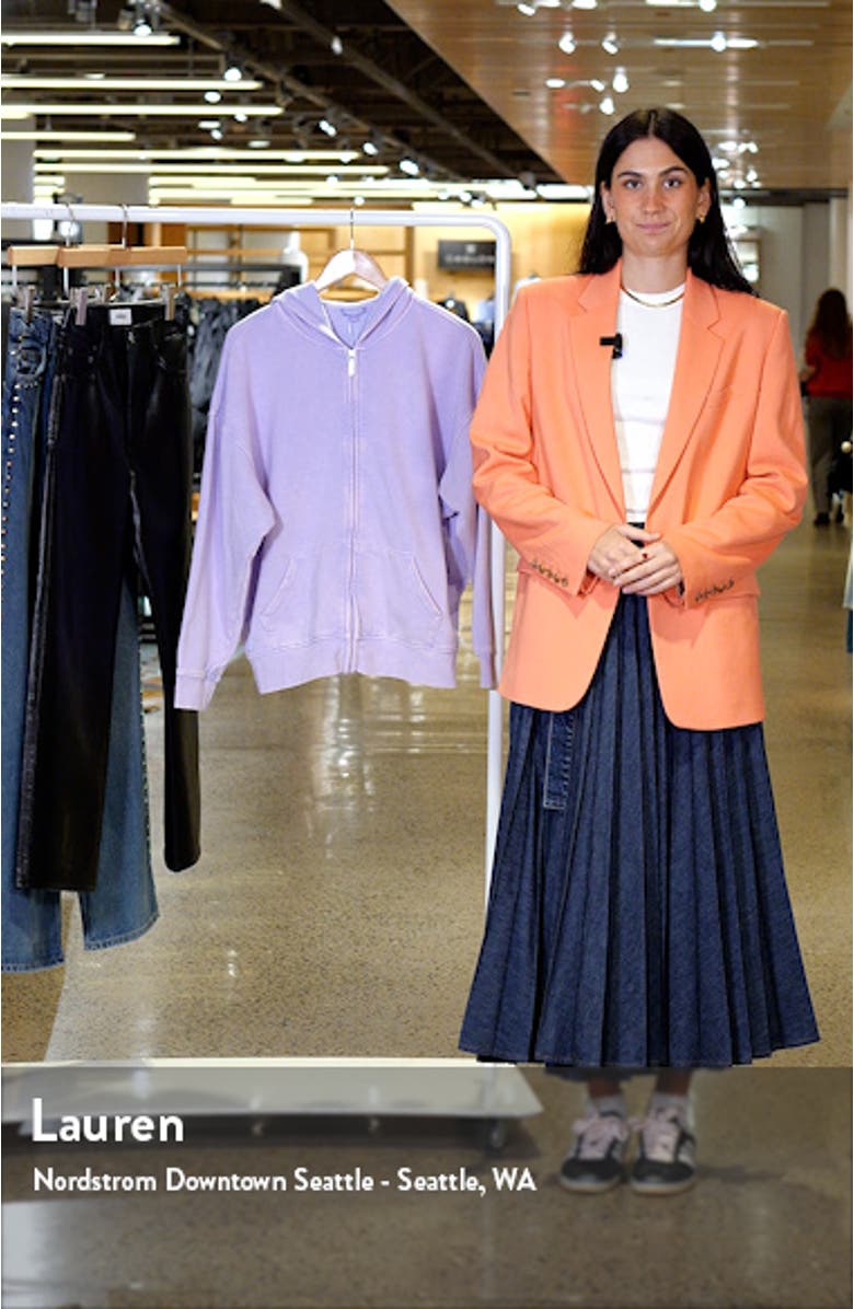 Oversized Front Zip Hoodie, sales video thumbnail