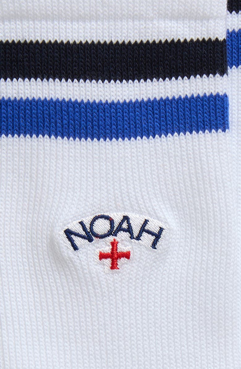 Noah Core Logo Stripe Cotton Blend Crew Socks, Alternate, color,