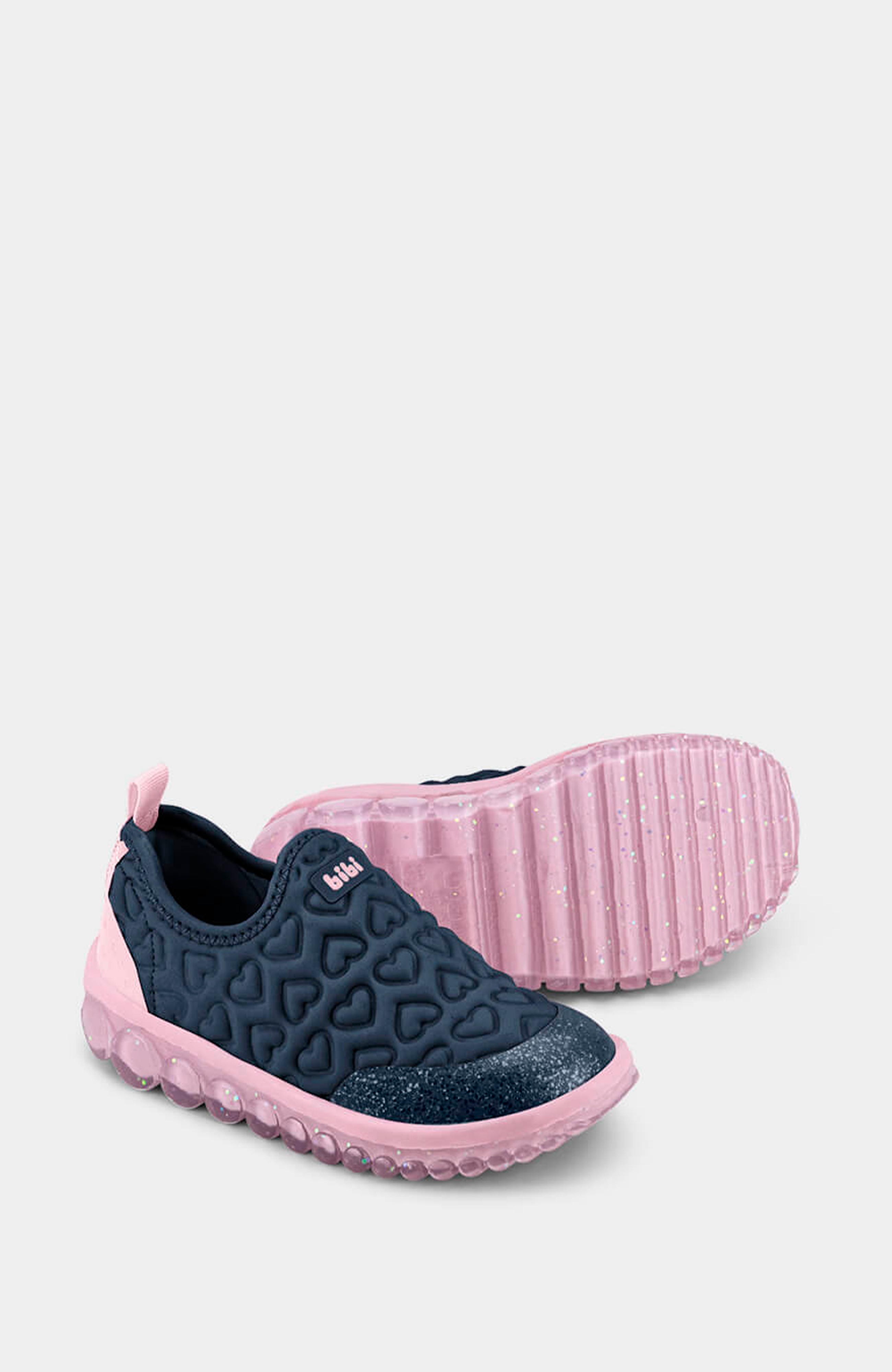 Girls Roller Hearts 2.0 Everyday School Sneaker, Alternate, color, Navy Pink