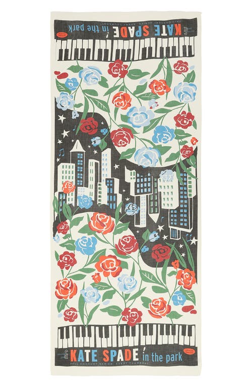 Kate Spade New York Central Park Jazz Night Oblong Scarf In Multi