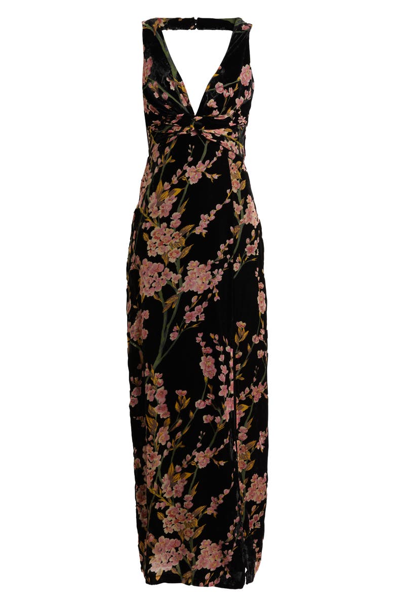 Lulus Enhanced Aura Burnout Maxi Dress, Alternate, color, 