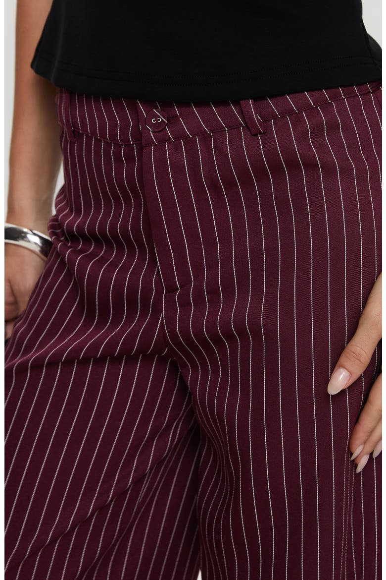 Lorenne Stripe Wide Leg Pants, Alternate, color, BURGUNDY PINSTRIPE