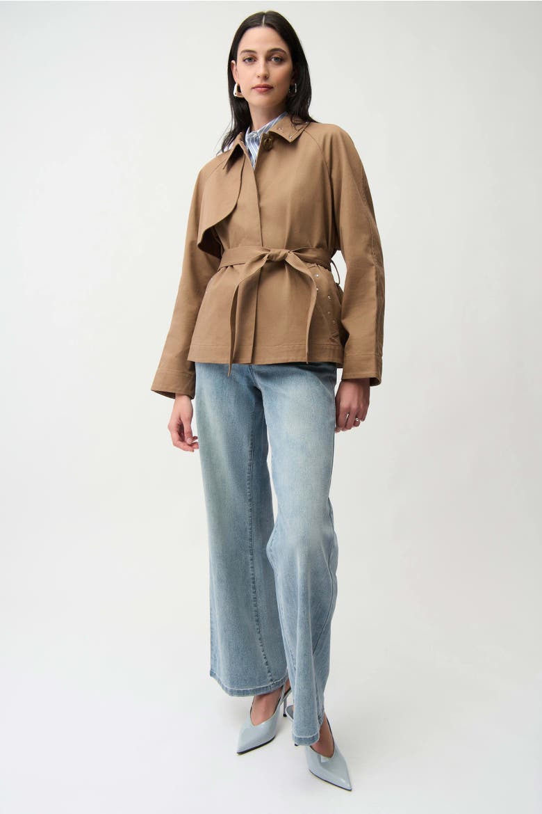 Cotton Twill Short Trench, Alternate, color, Tiger's Eye