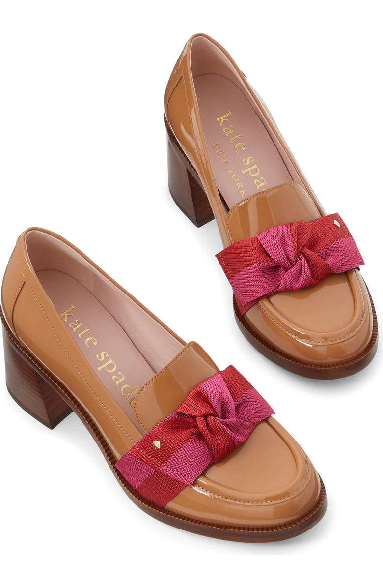 Kate Spade New York leandra block heel loafer, Alternate, color, Bungalow/ Festive Pink
