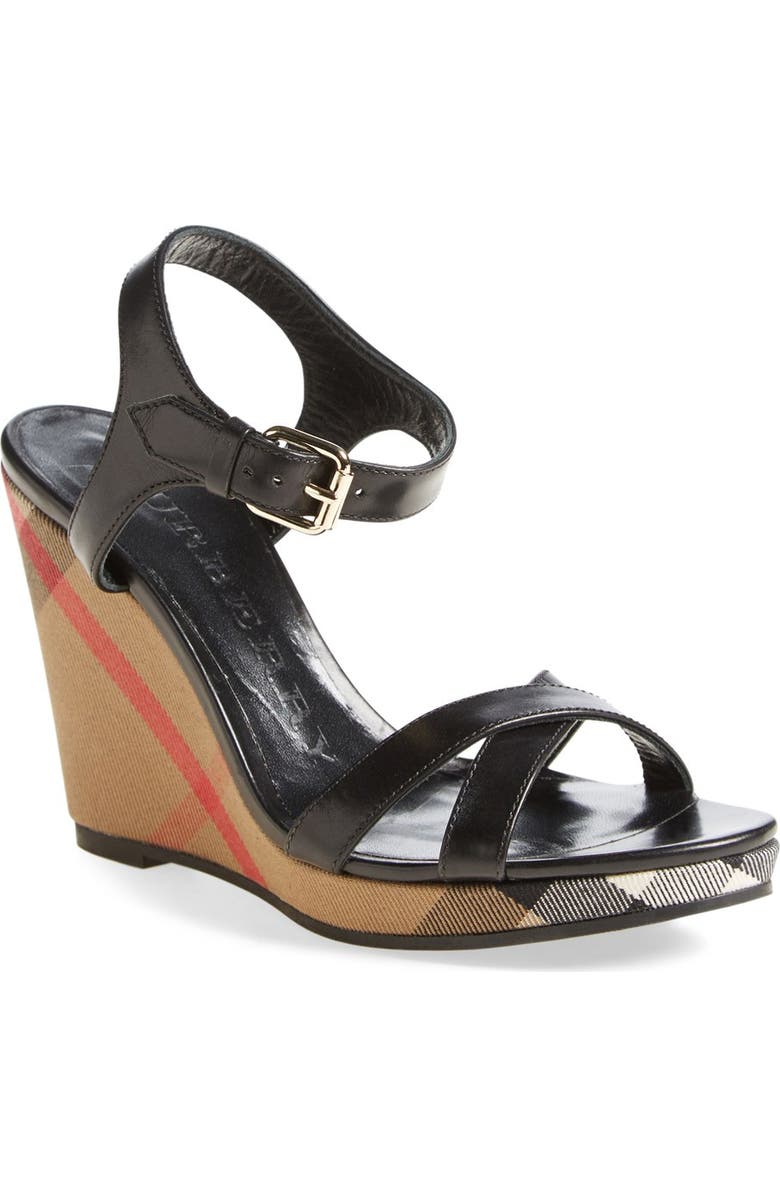Burberry 'Rastrickson' Wedge Sandal, Main, color,